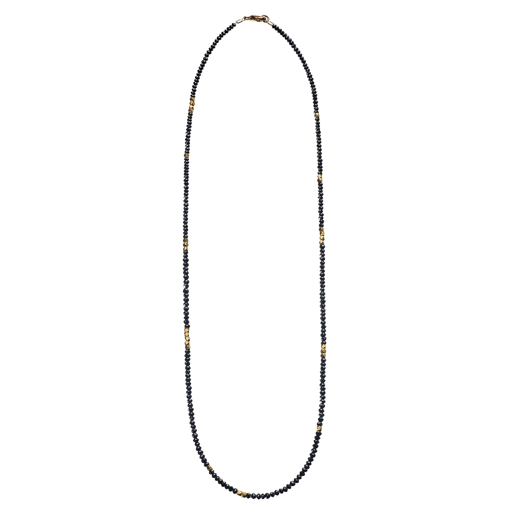 Noir Black Diamond and Gold Necklace