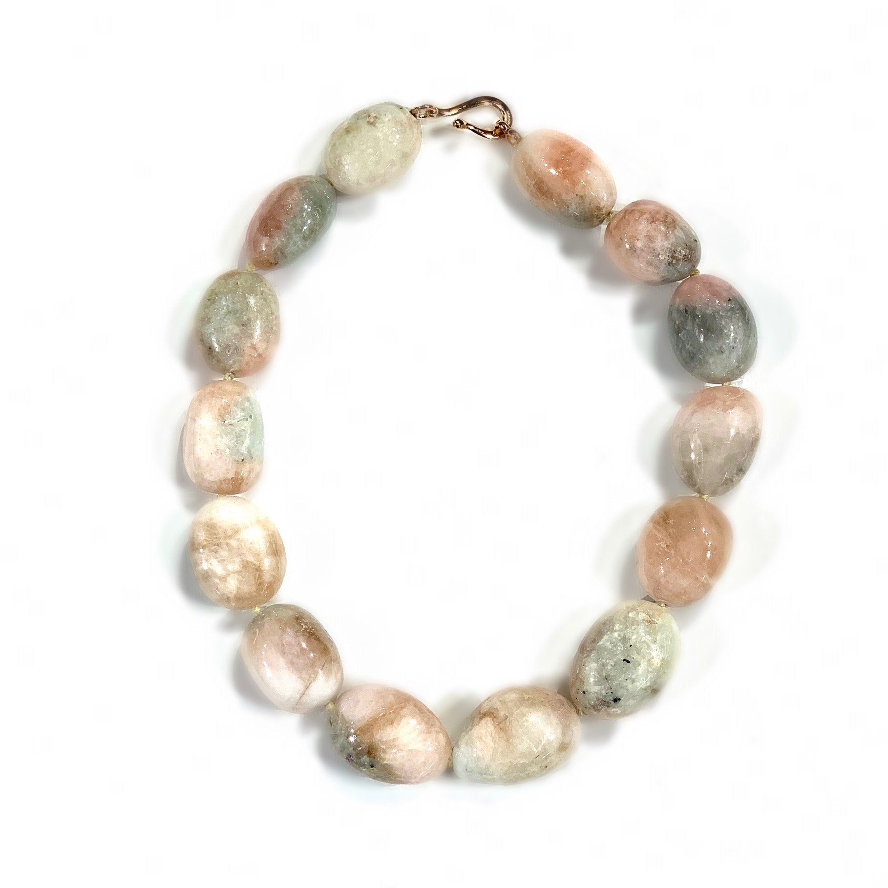 Polished Kunzite Bead Necklace