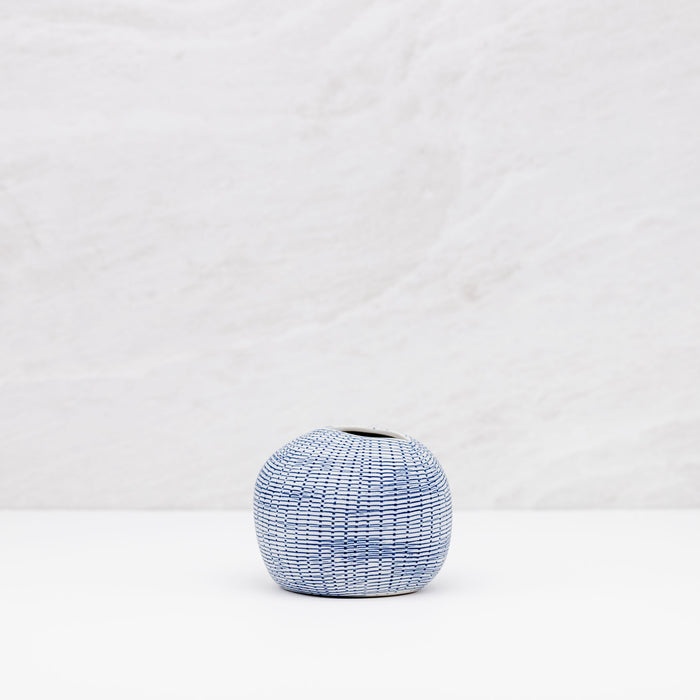 Blue Pebble Vase
