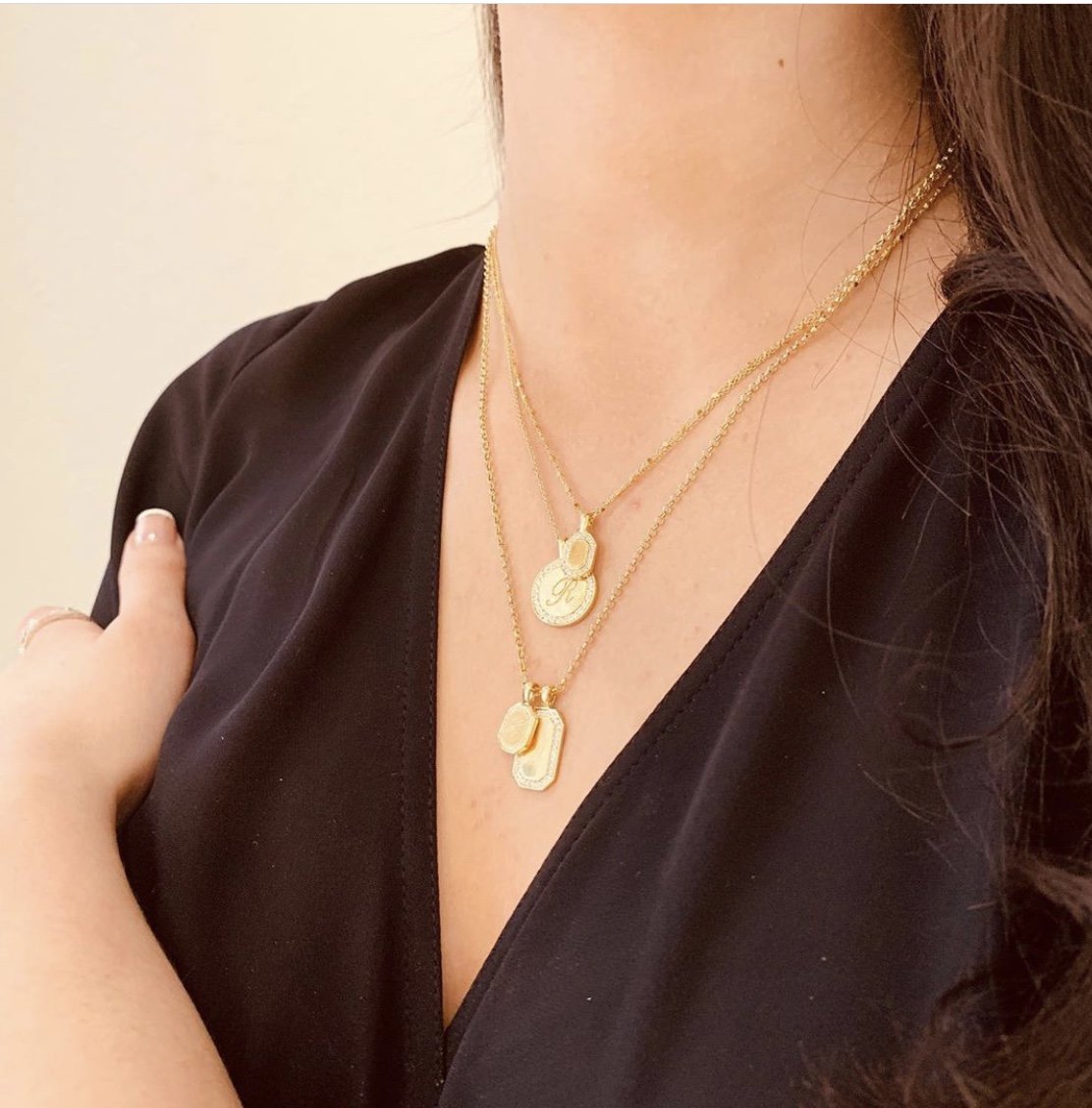 P.S. Small Tag Charm in Yellow Gold