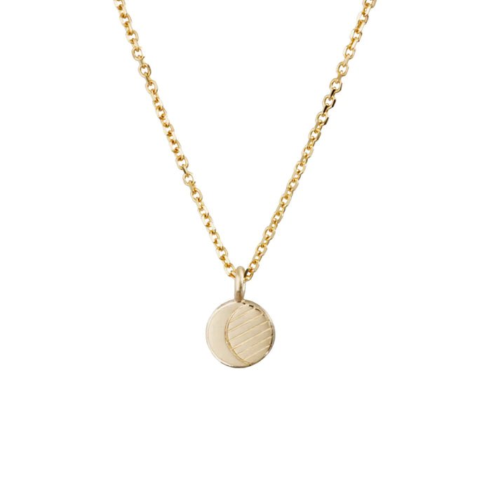 Waning Crescent Moon Phase Necklace