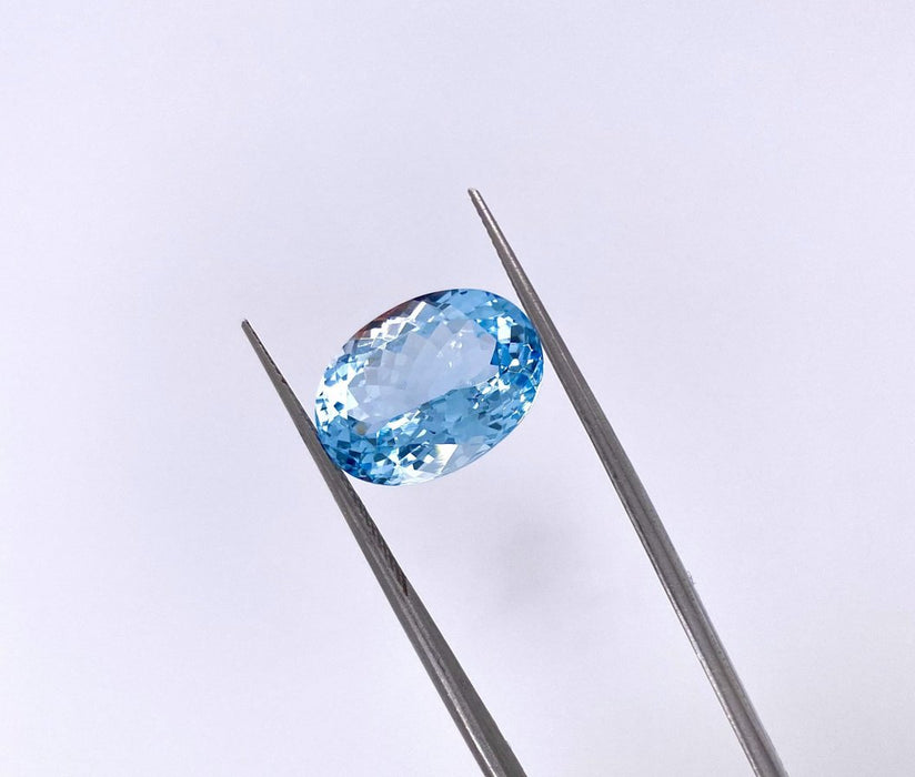 Large Oval Shaped Aquamarine (Available as Pair)