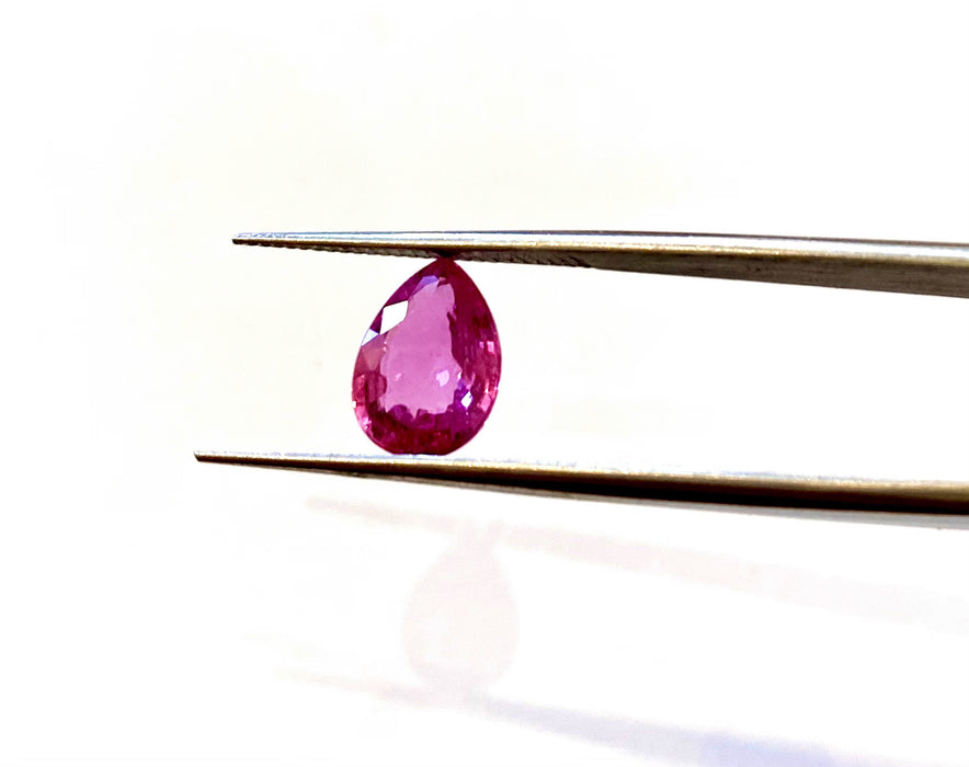 Pear Shaped Hot Pink Sapphire (Available as Pair)