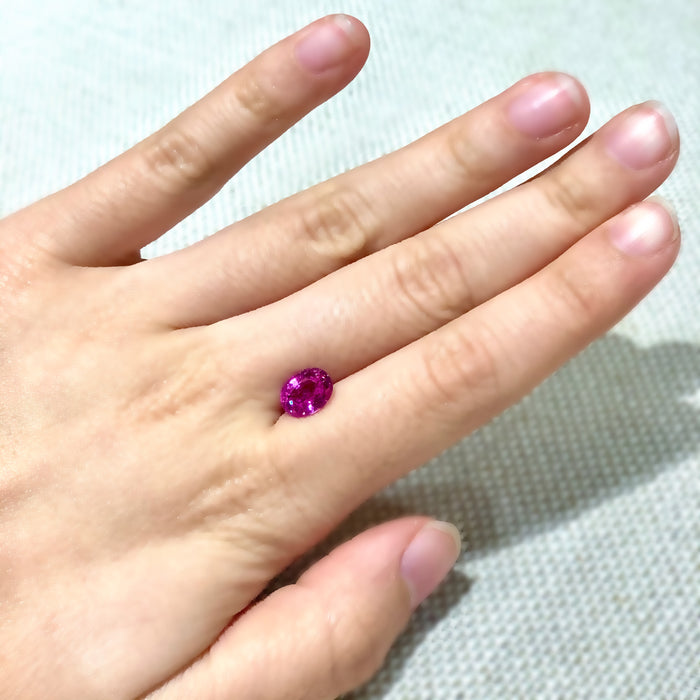 Oval Cut Hot Pink Sapphire