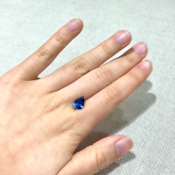 Pear Shaped Blue Sapphire