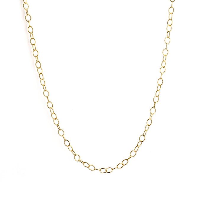 Oval Link Chain in Yellow Gold
