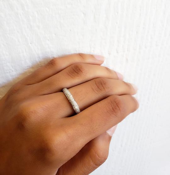 Tire White Diamond Band in White Gold