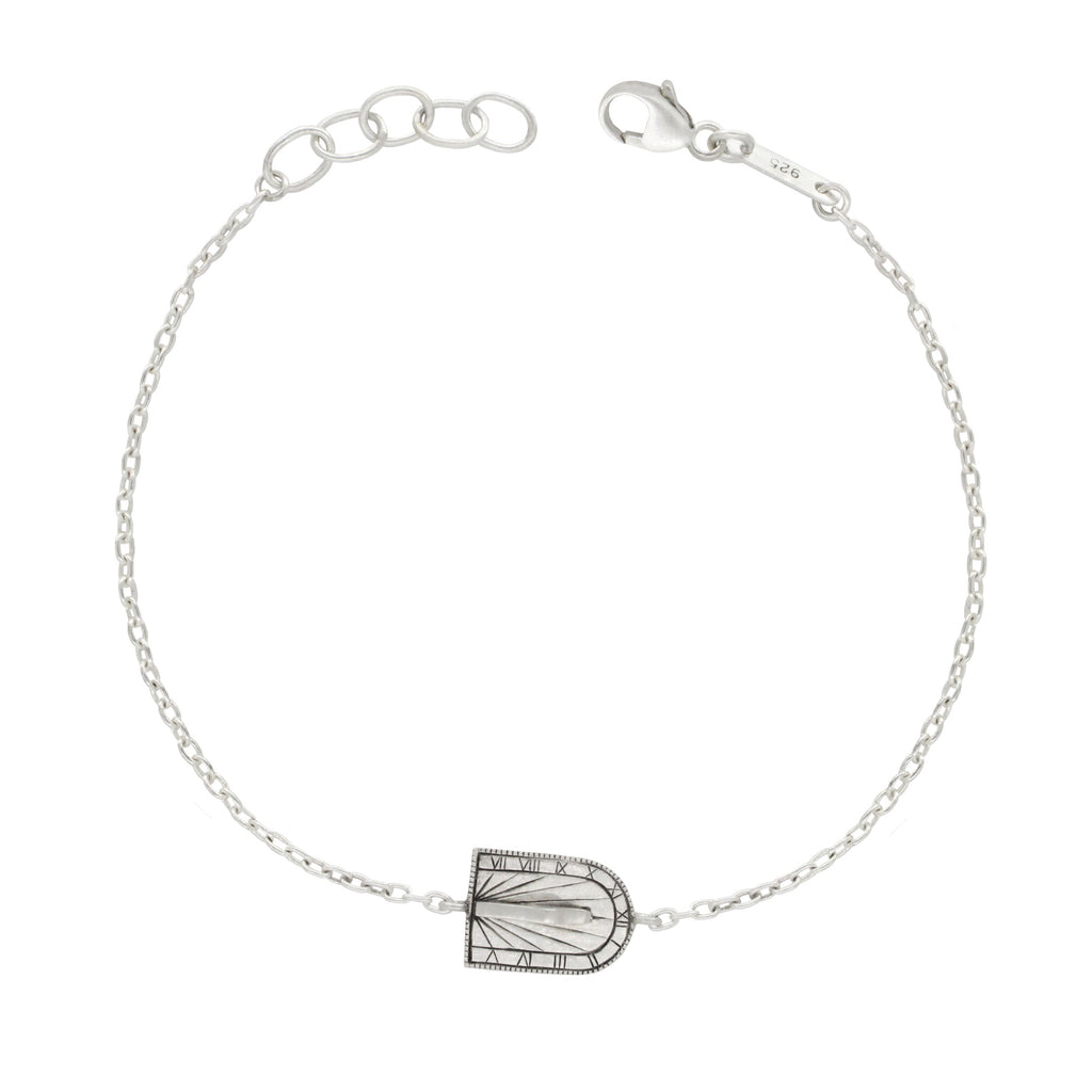 Mini Sundial Arch Bracelet in Sterling Silver