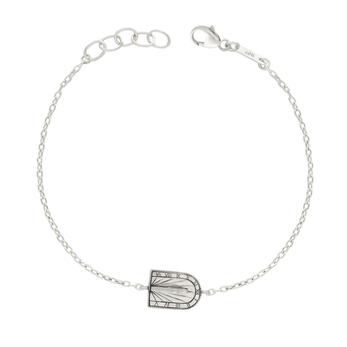 Mini Sundial Arch Bracelet in Sterling Silver